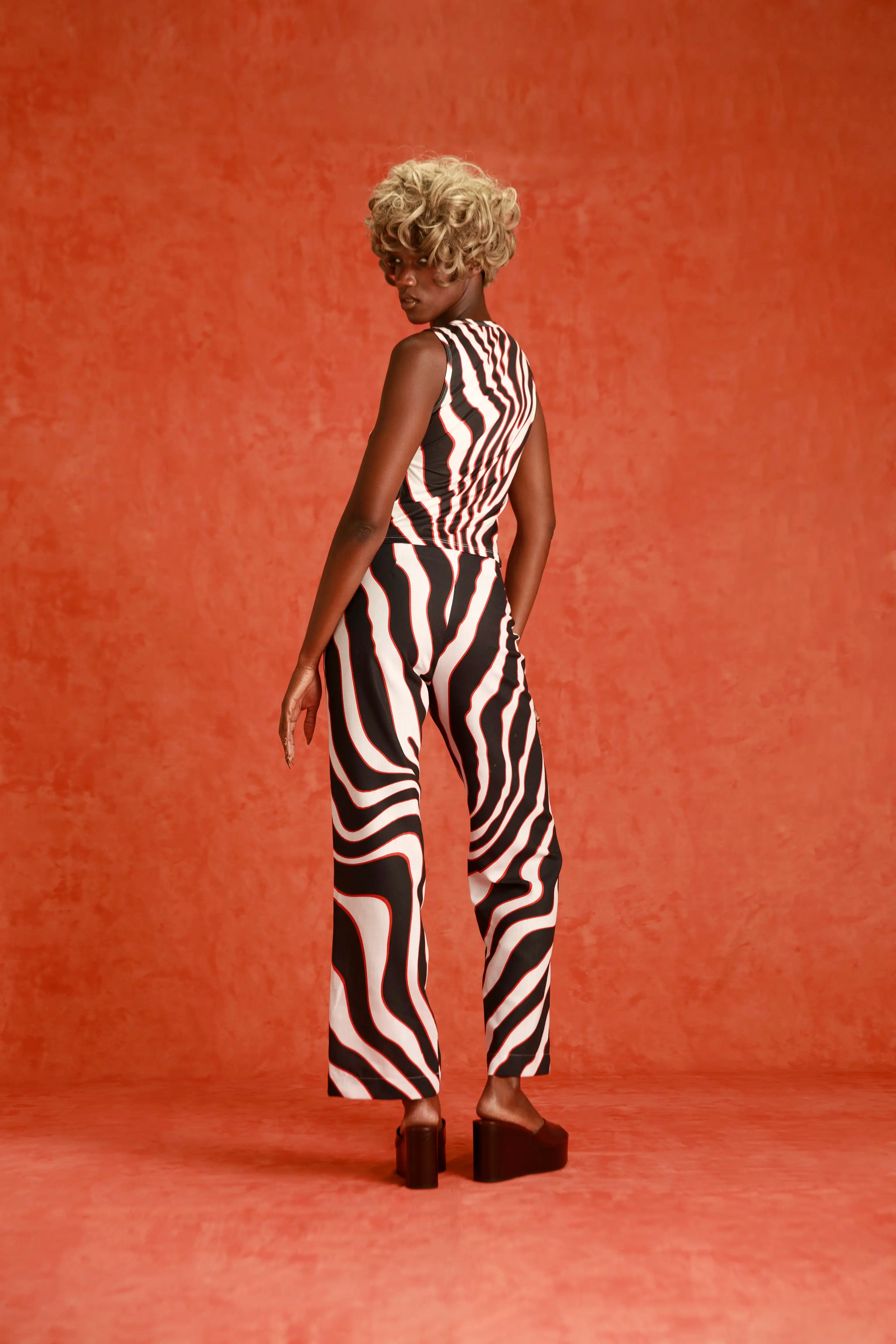 ROENA PANTS IN ZEBRA
