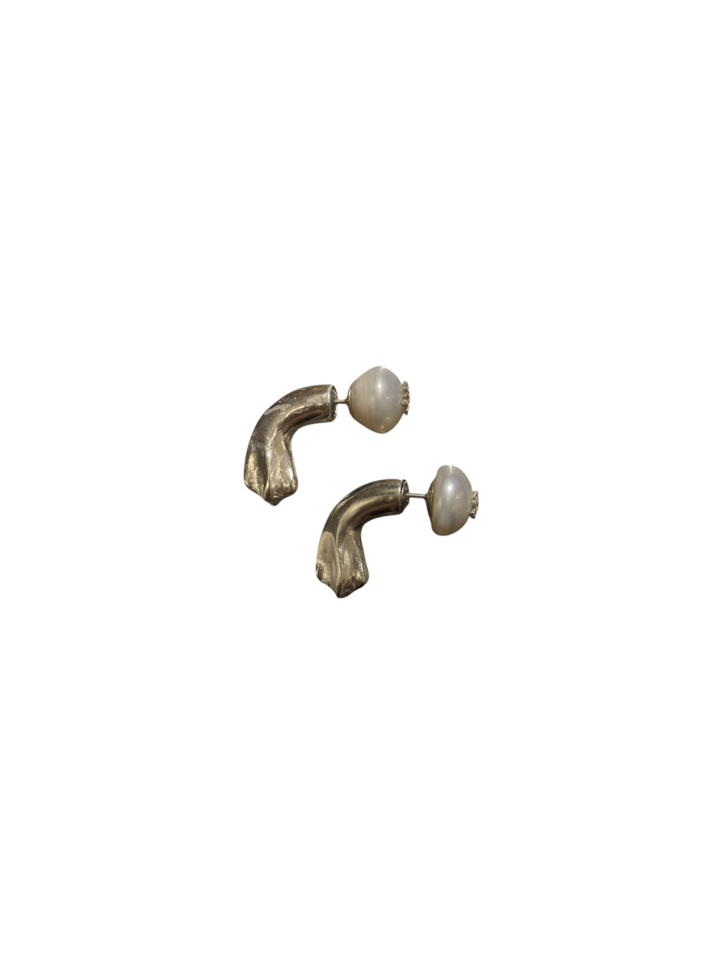 ARETES PERLA MINI PETAL CURVE
