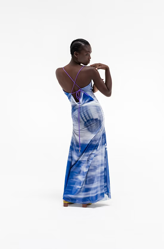 SLIP MESH DRESS