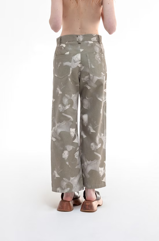 WIDE LEG CARGO TROUSERS