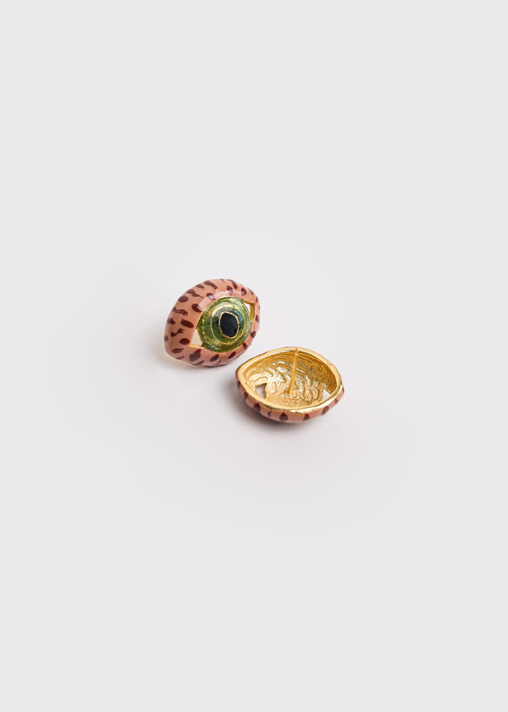 CAT EYE MIDI TERRACOTTA EARRINGS