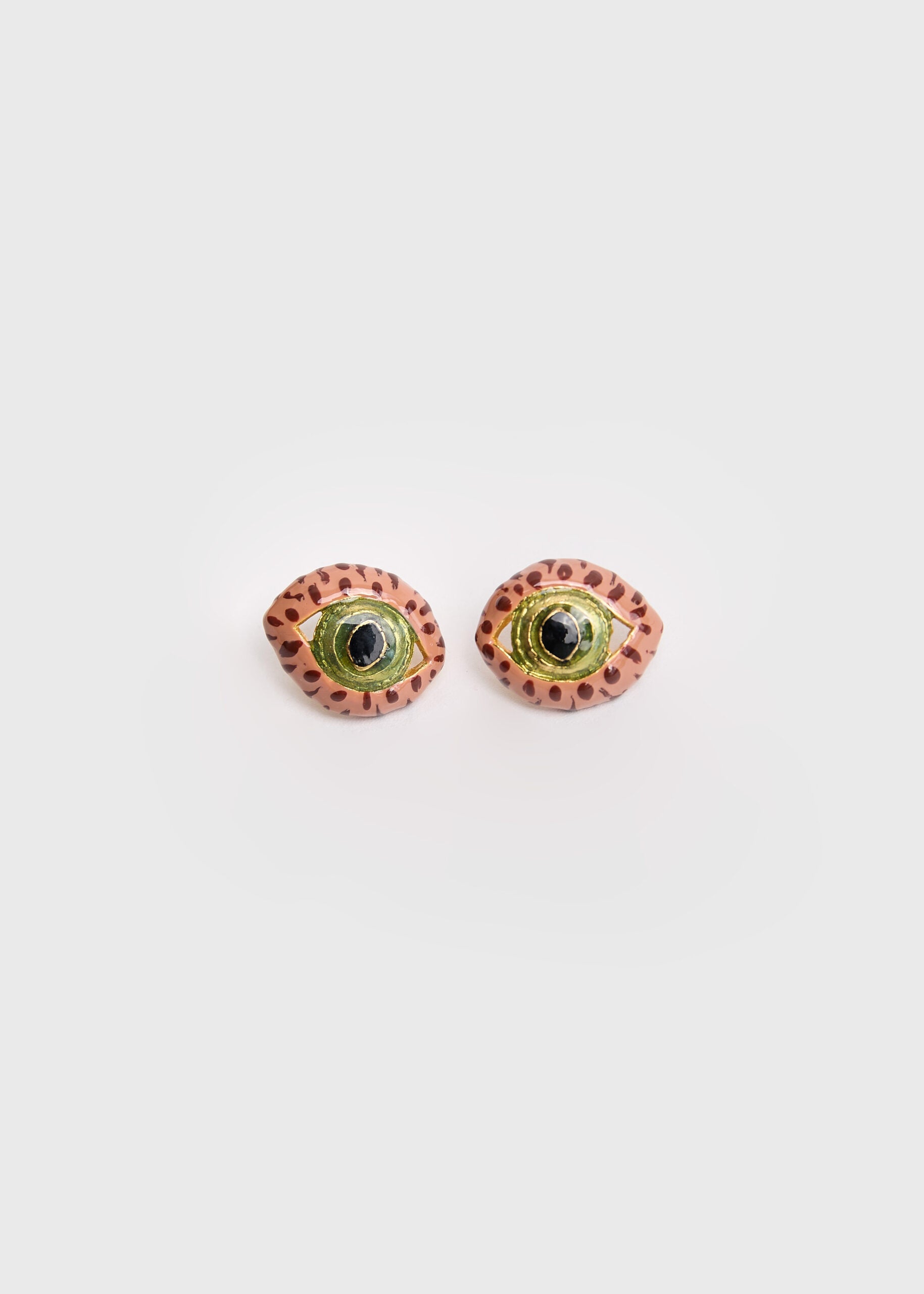 CAT EYE MIDI TERRACOTTA EARRINGS