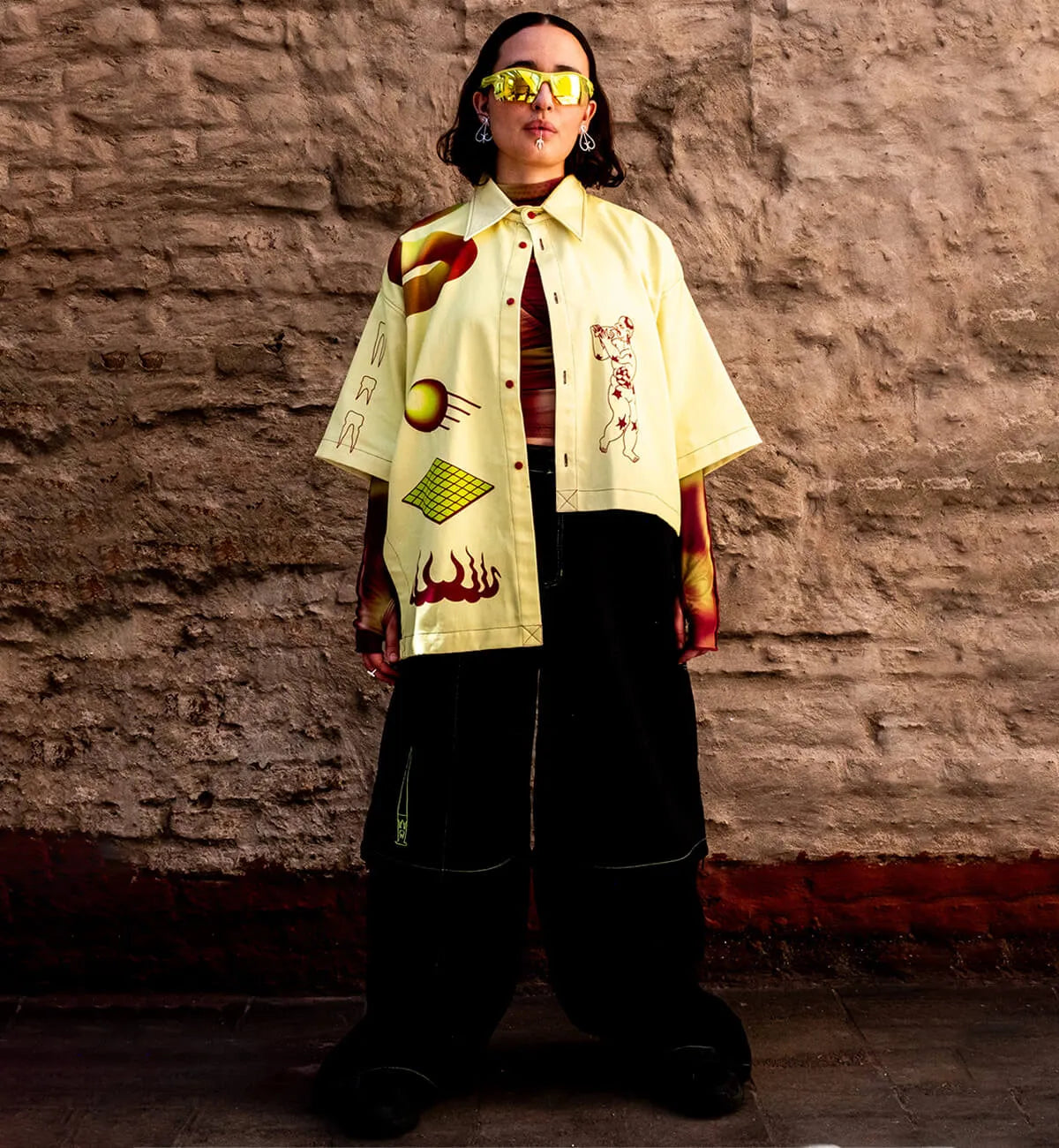 CAMISA ASIMÉTRICA CC: CANÍBALES