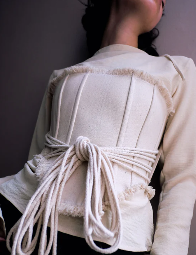 Corset piel crema