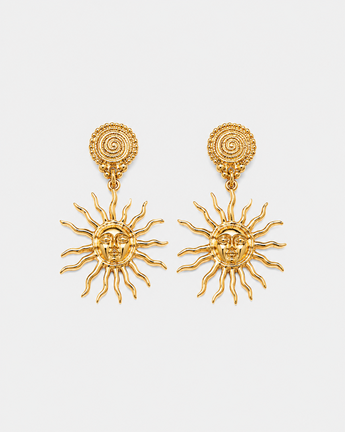 LARGE SUN EARRINGS