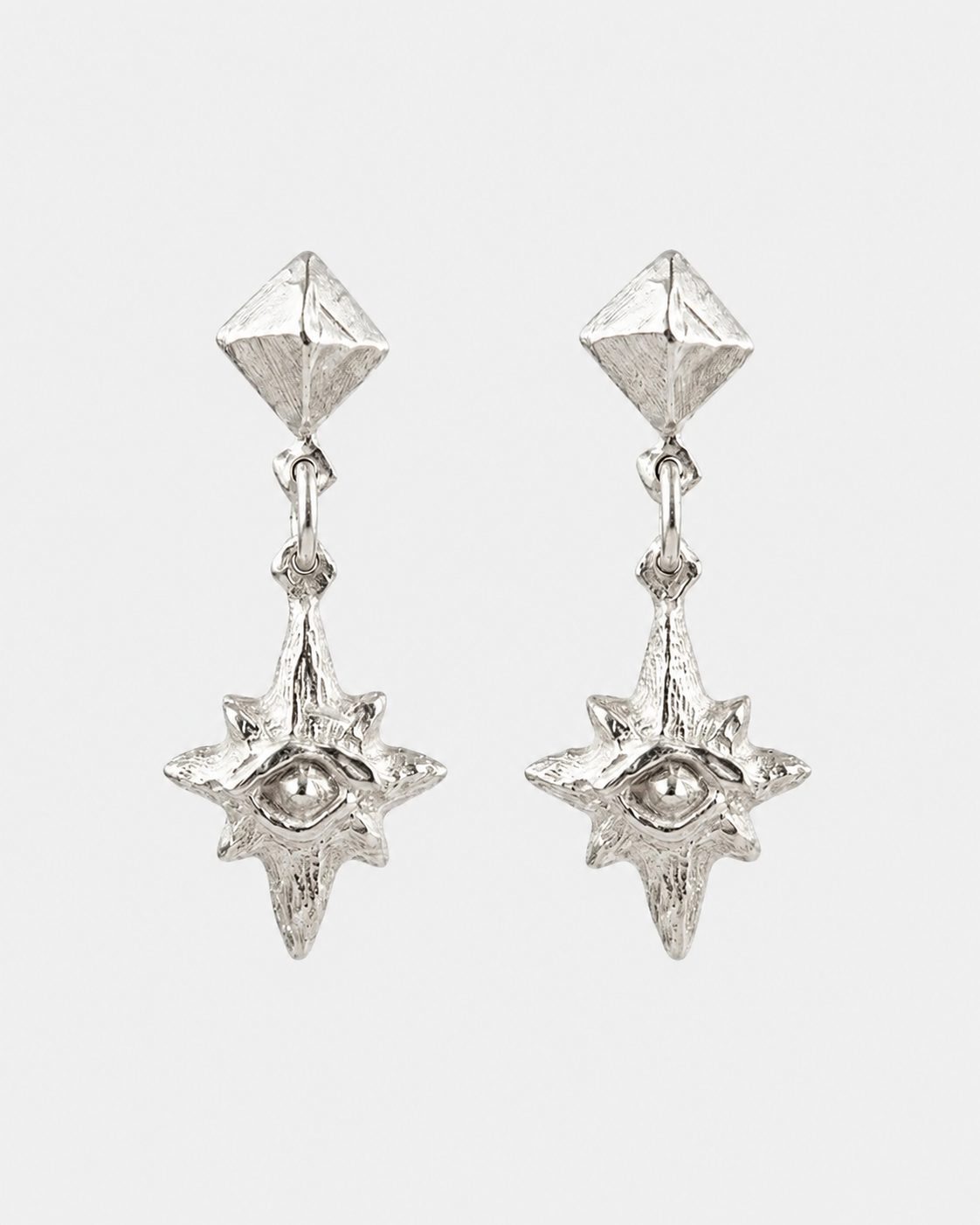 CARVED STAR EARRINGS