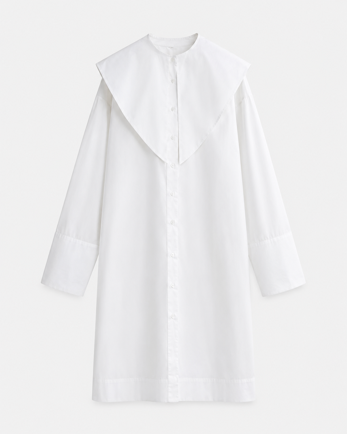 LONG MOCK NECK SHIRT