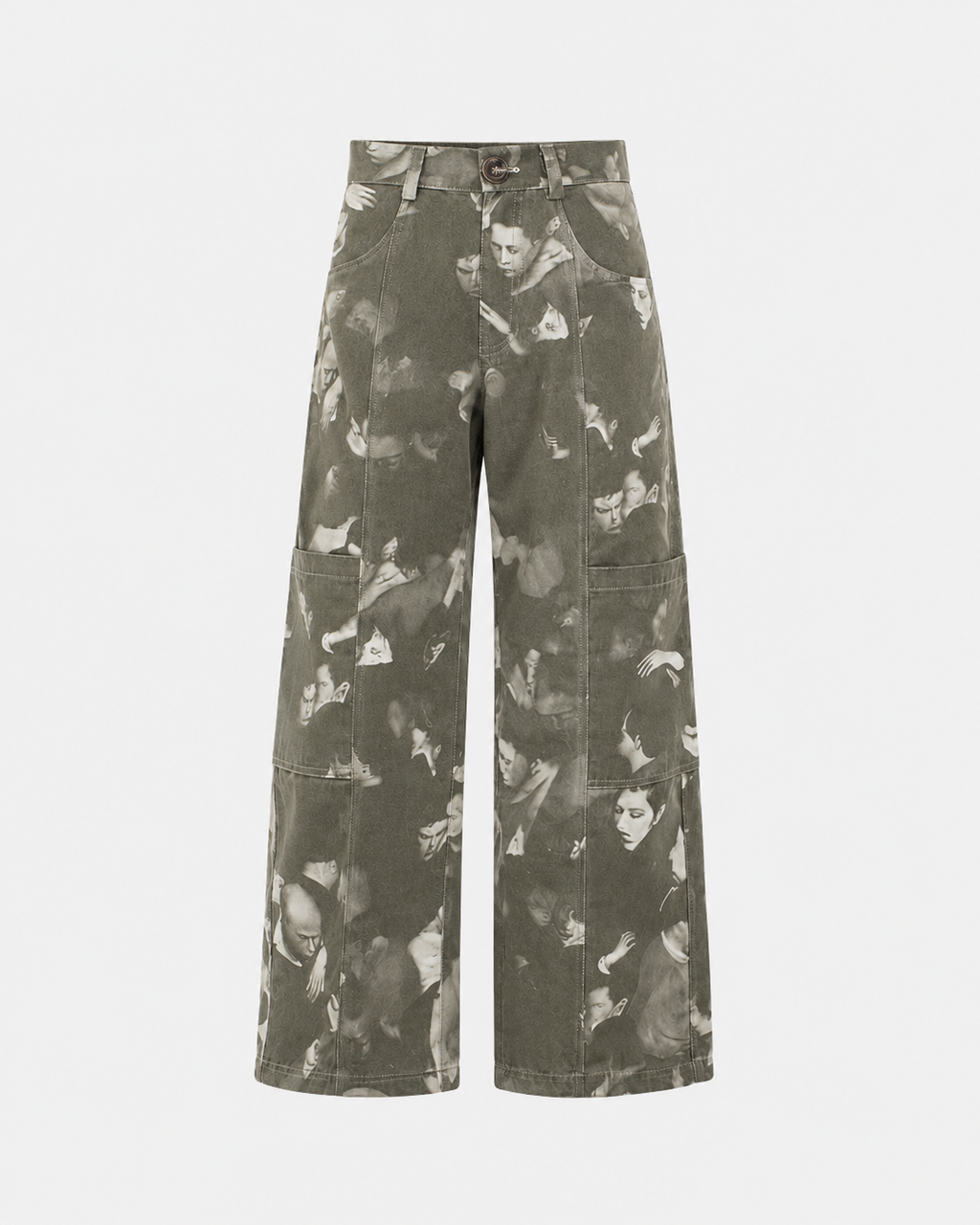 WIDE LEG CARGO TROUSERS