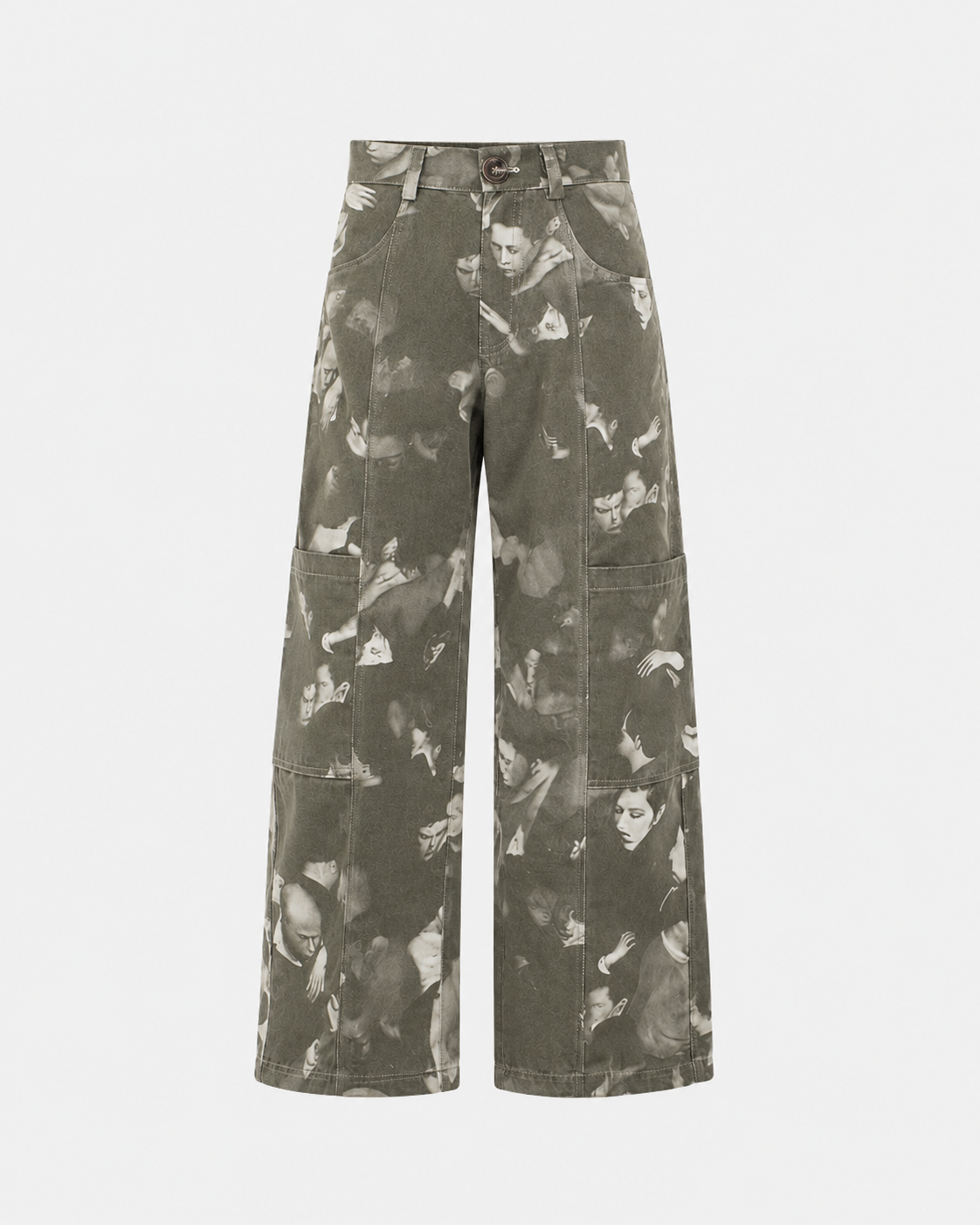 WIDE LEG CARGO TROUSERS