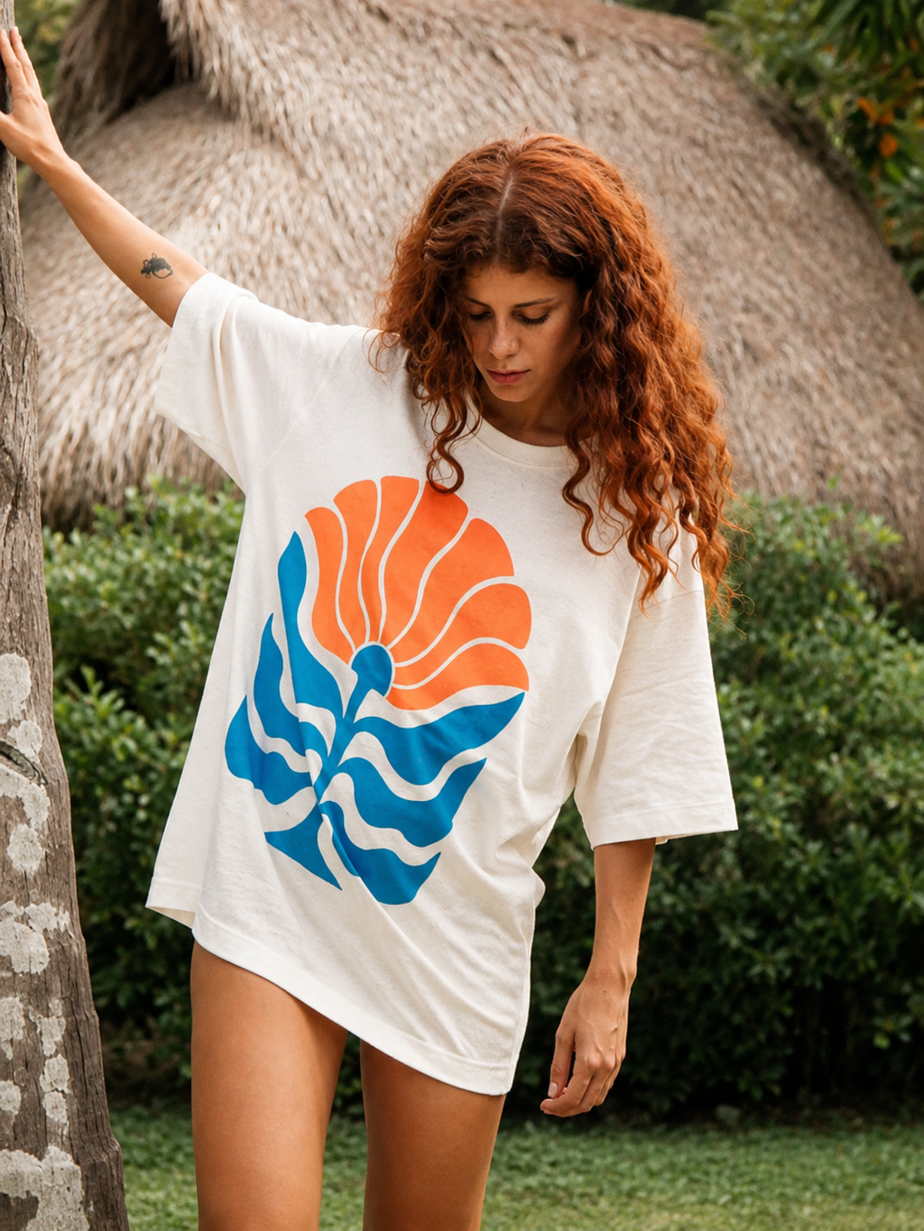 CAMISETA FLOR