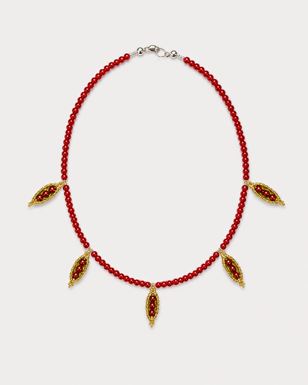 BEAN AND CARNELIAN NECKLACE