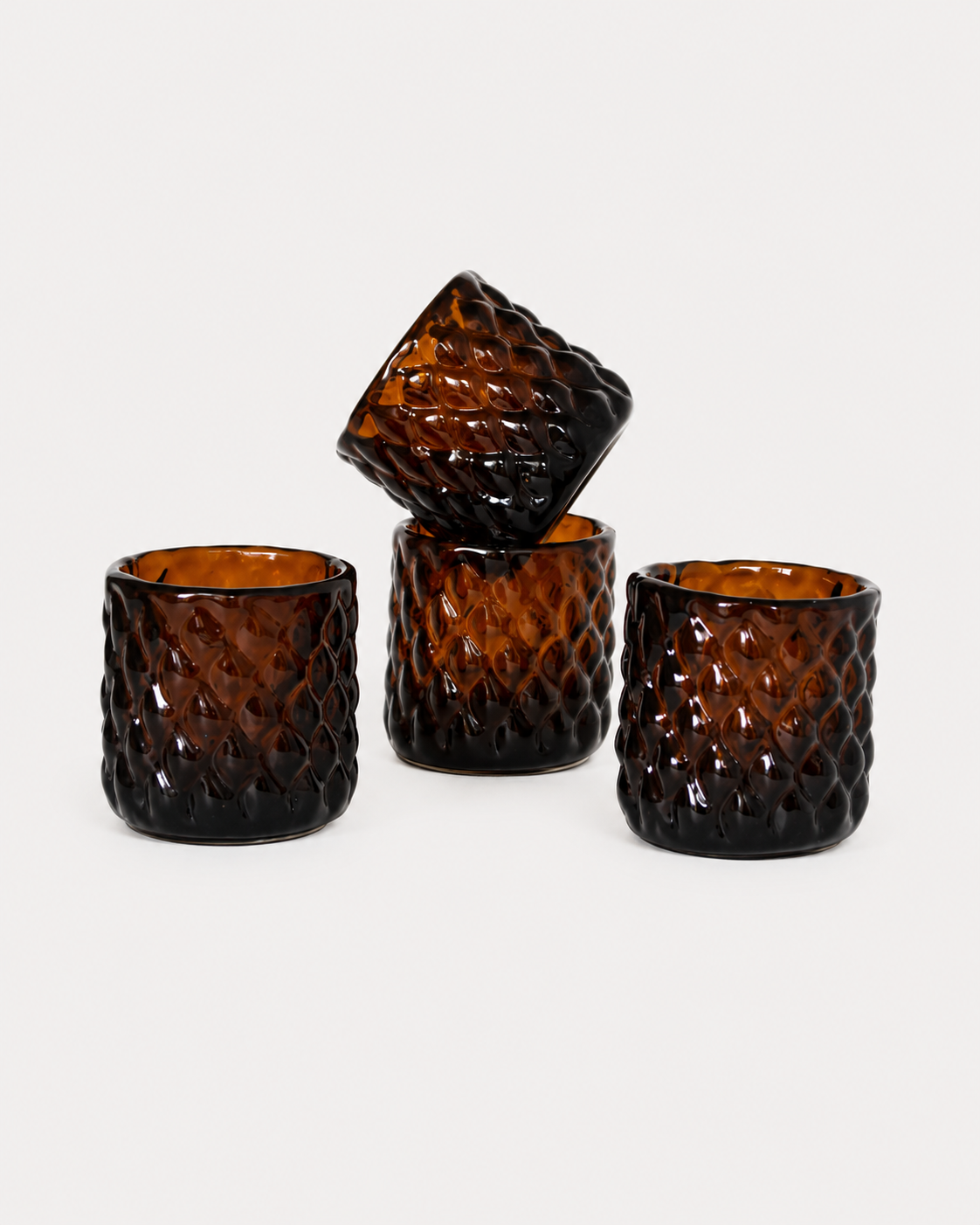 AMBER MIST SHOT GLASSES (SET OF 4)