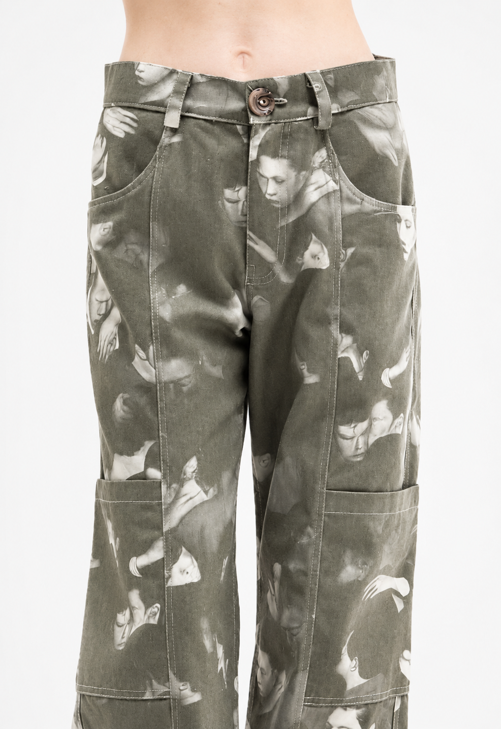 WIDE LEG CARGO TROUSERS
