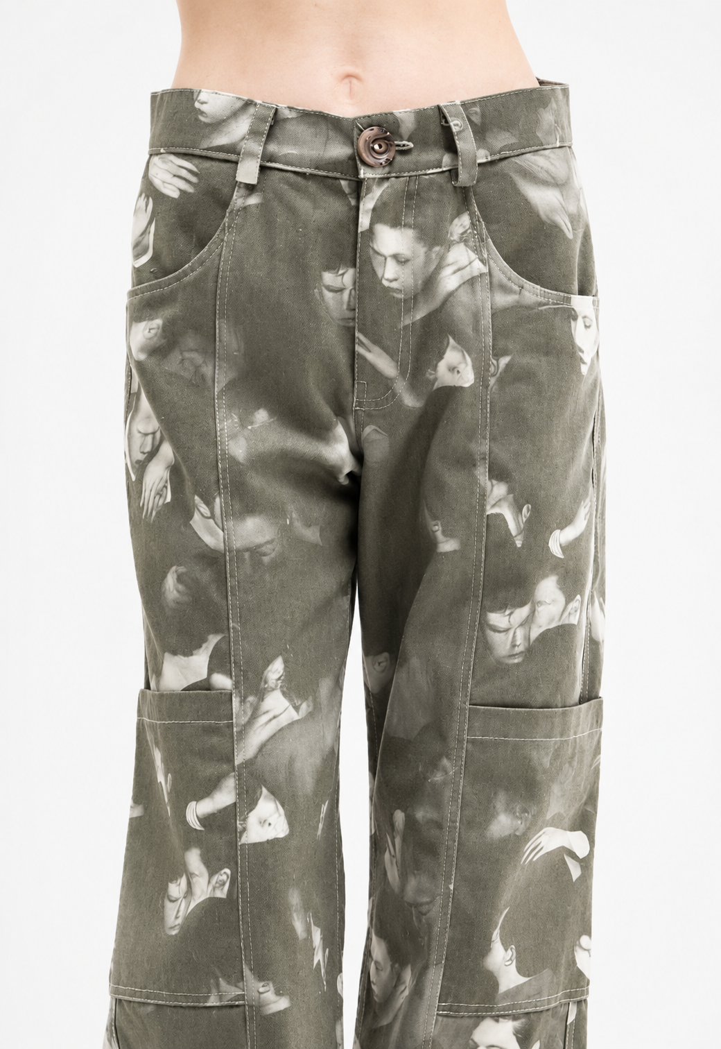 WIDE LEG CARGO TROUSERS