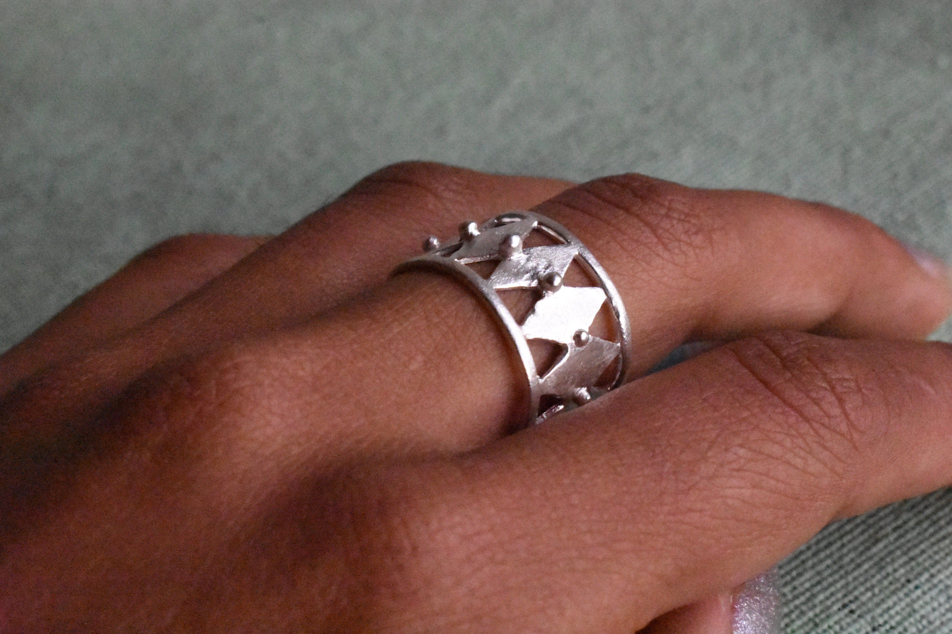 ANILLO GRECA DE ROMBOS