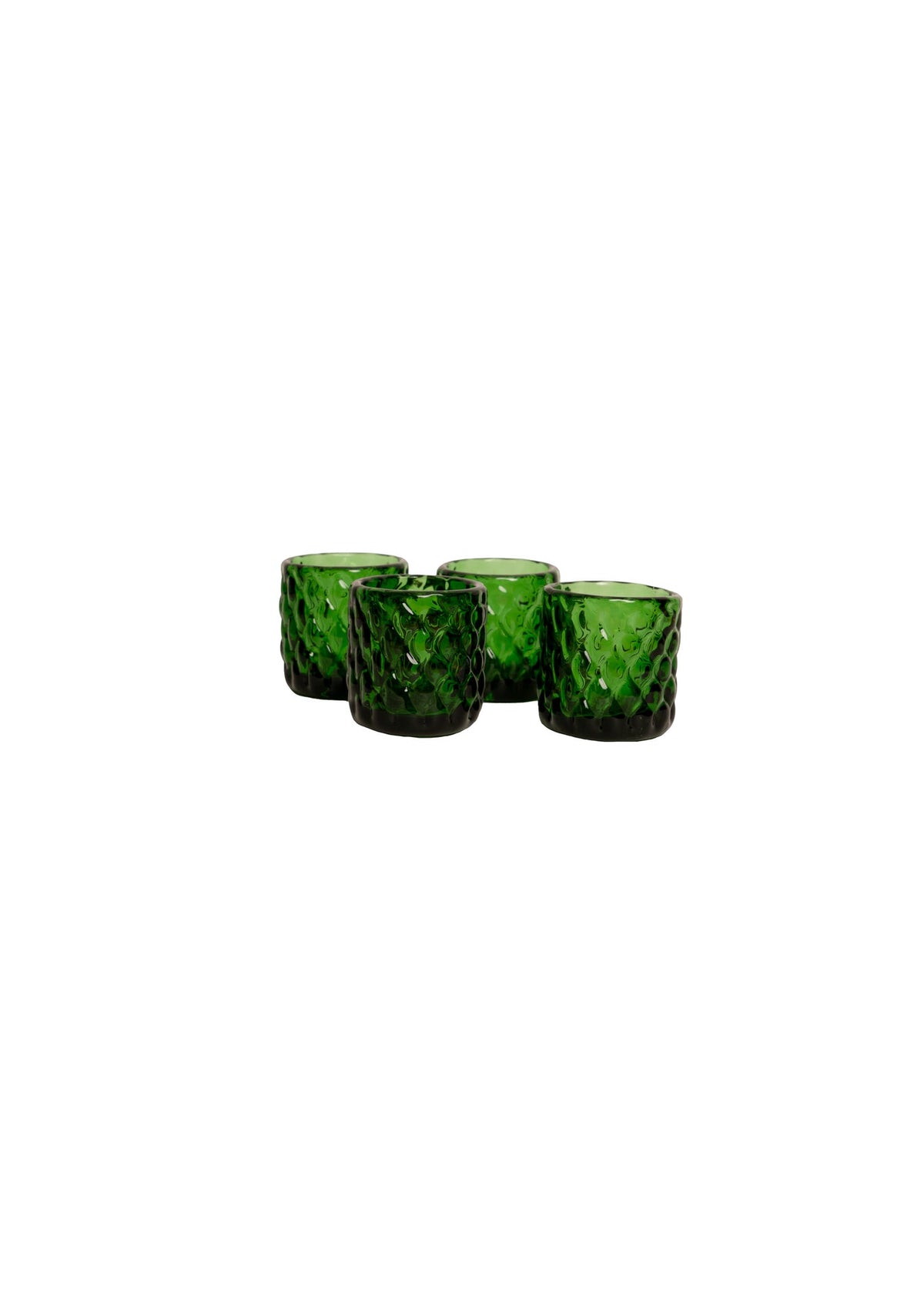 EMERALD MIST SHOT GLASSES (SET OF 4)