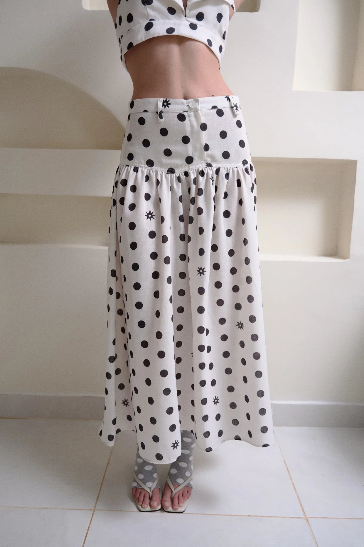 DOTTIE MAXI SKIRT