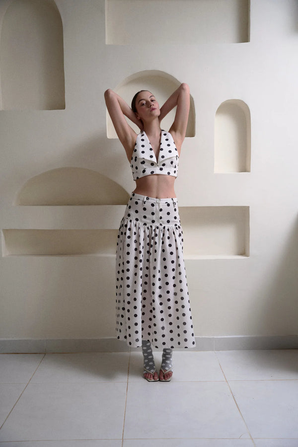 DOTTIE MAXI SKIRT
