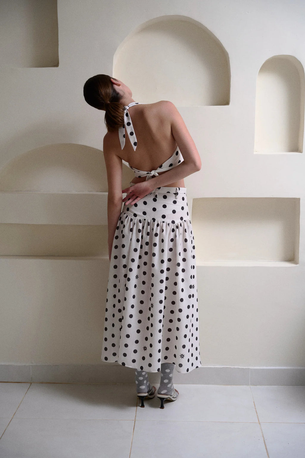 DOTTIE MAXI SKIRT