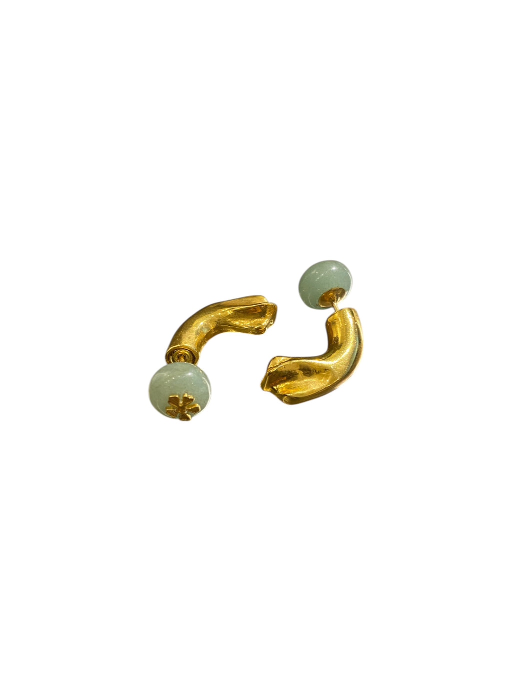 ARETES JADE MINI PETAL CURVE