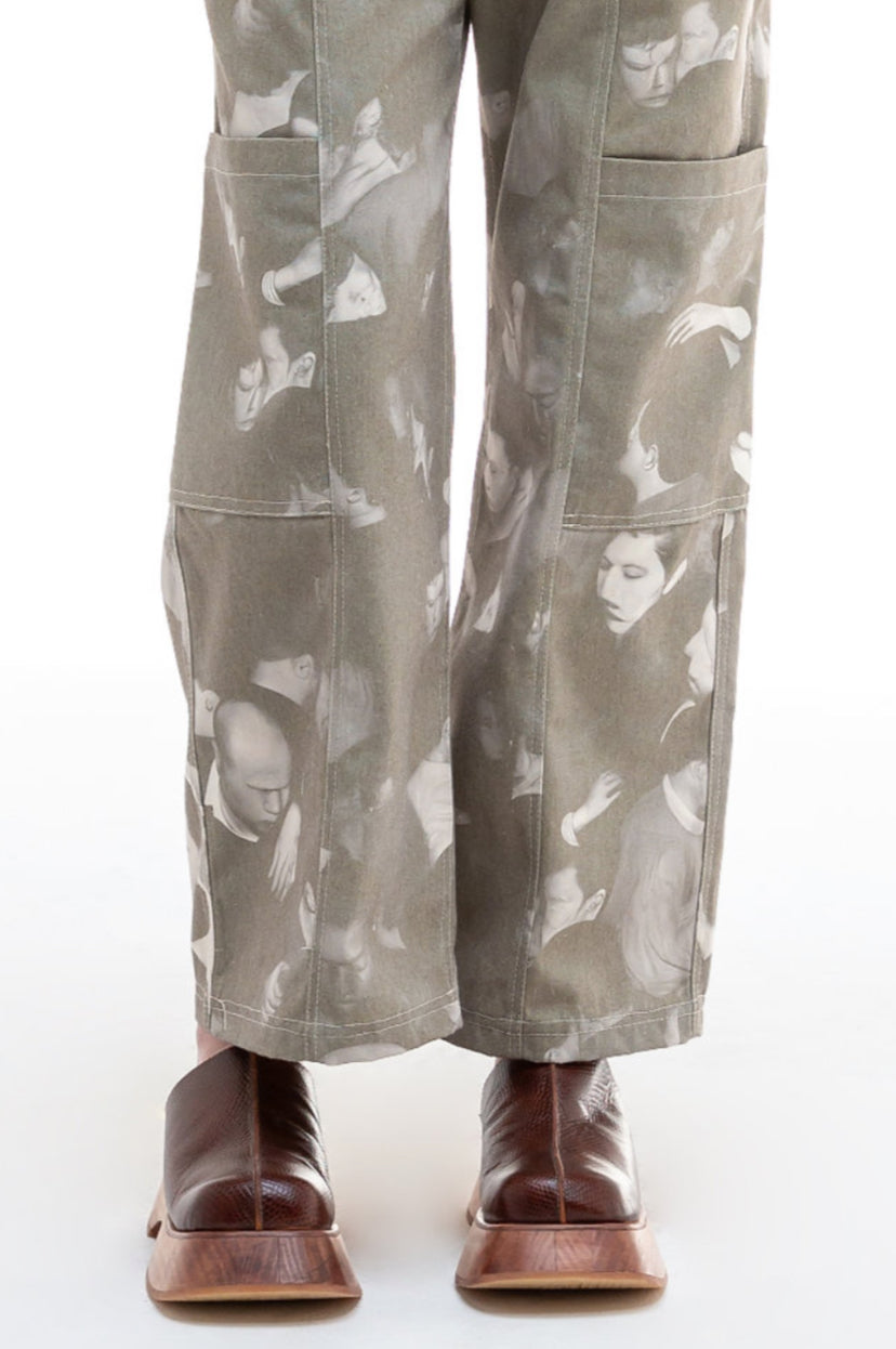 WIDE LEG CARGO TROUSERS