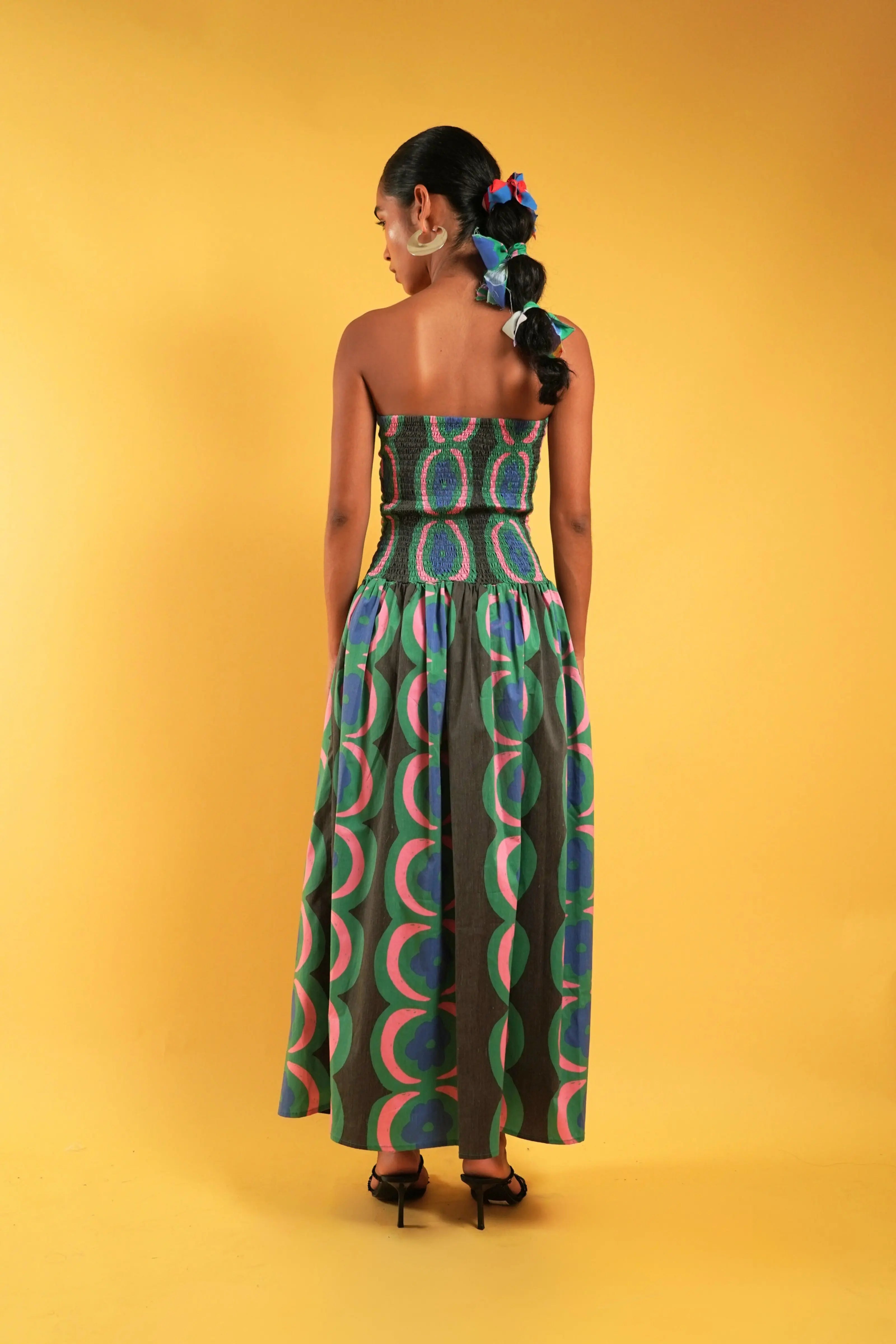 FLOWERS AND THE MOON DRESS