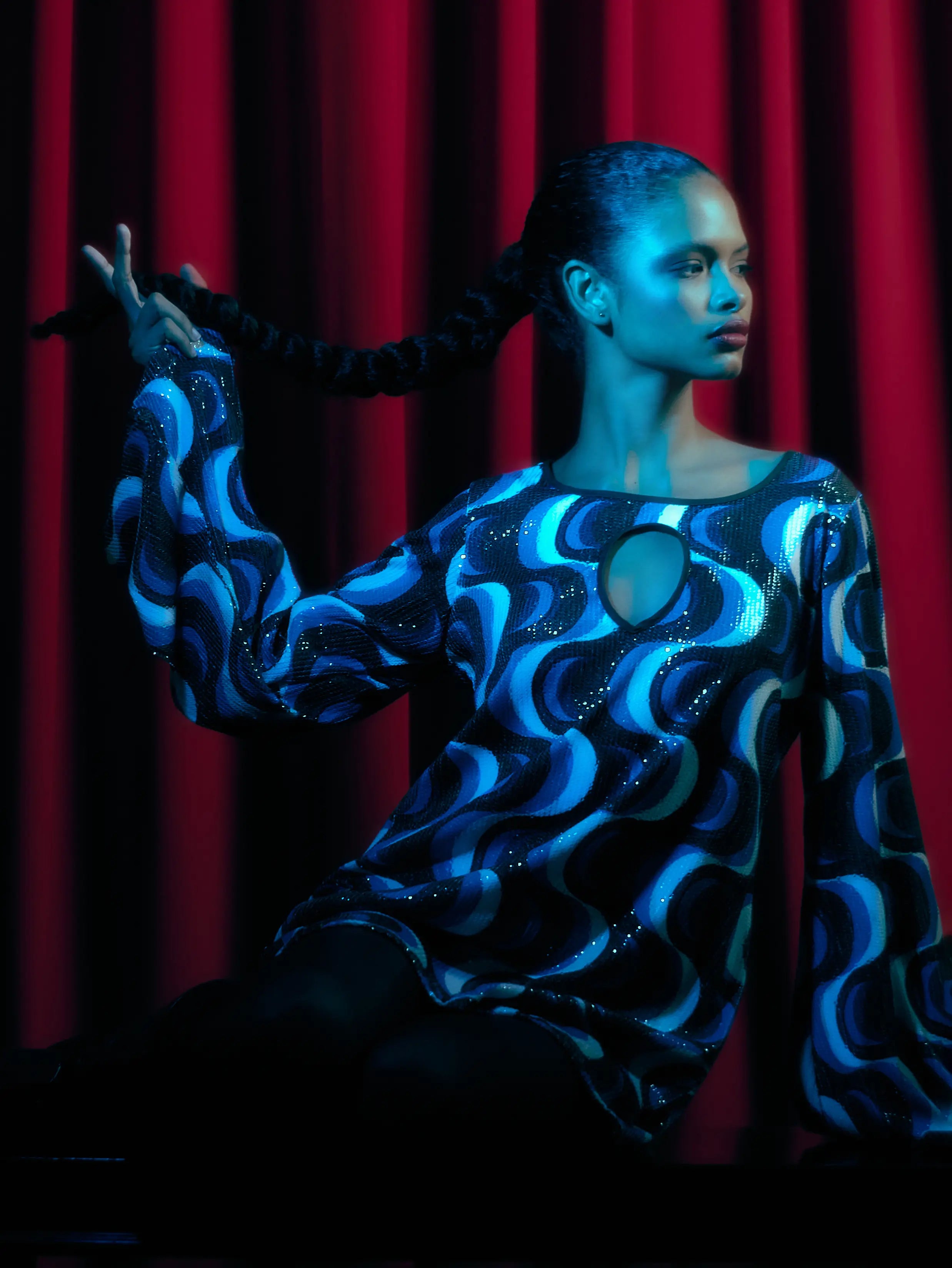 MUDANZA SEQUIN DRESS