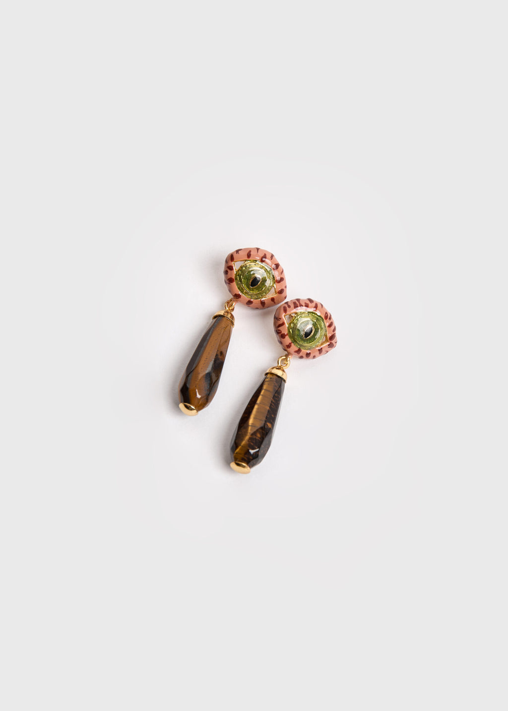 CAT DROP TERRACOTTA EARRINGS