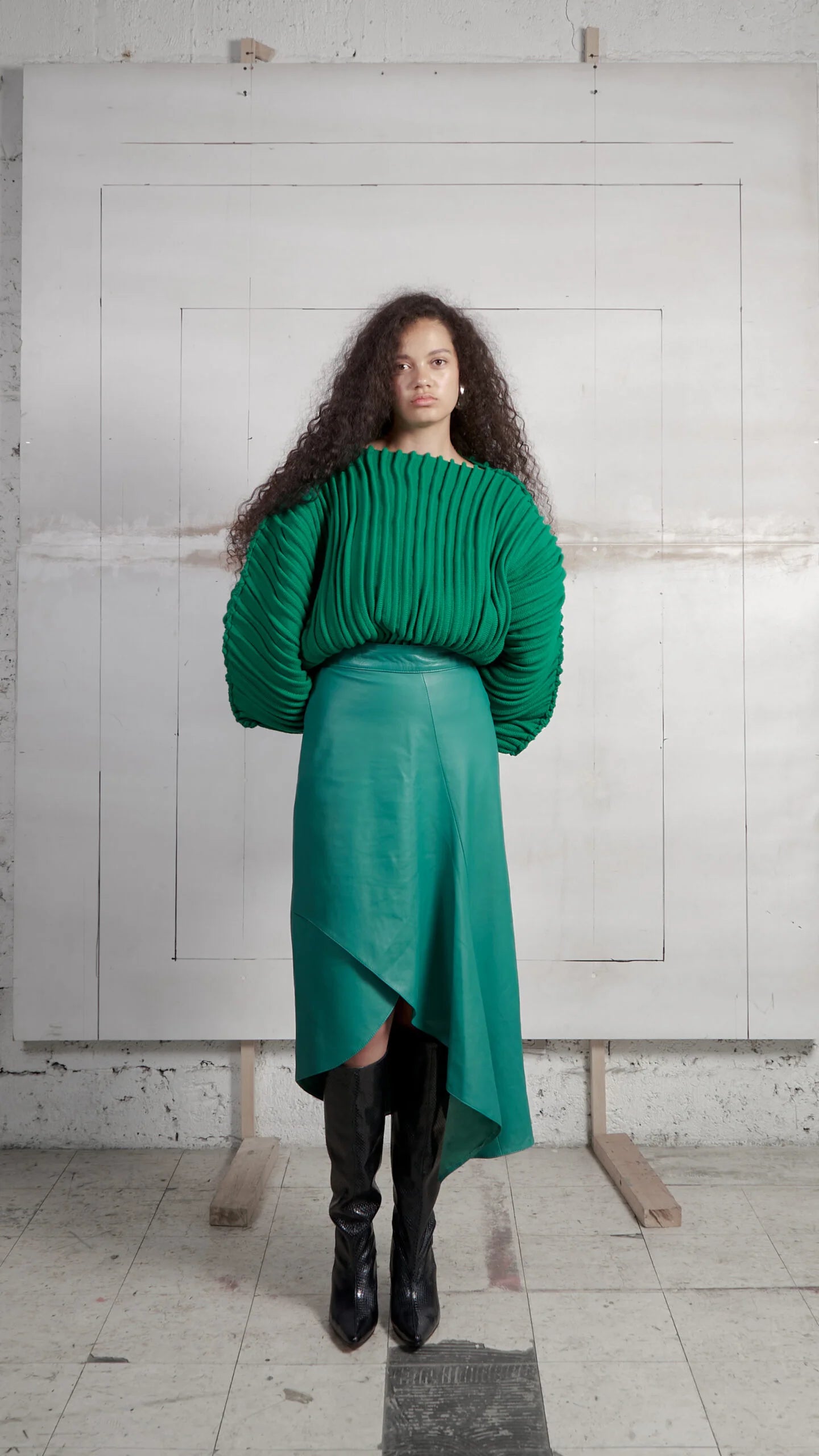 SACO CARACOL ACORDEON