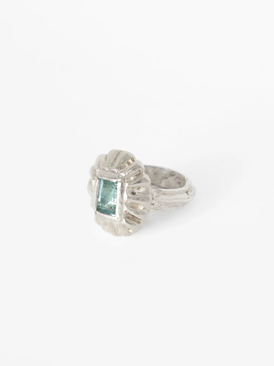 ANILLO ROCOCO: BOLITAS TURMALINA VERDE