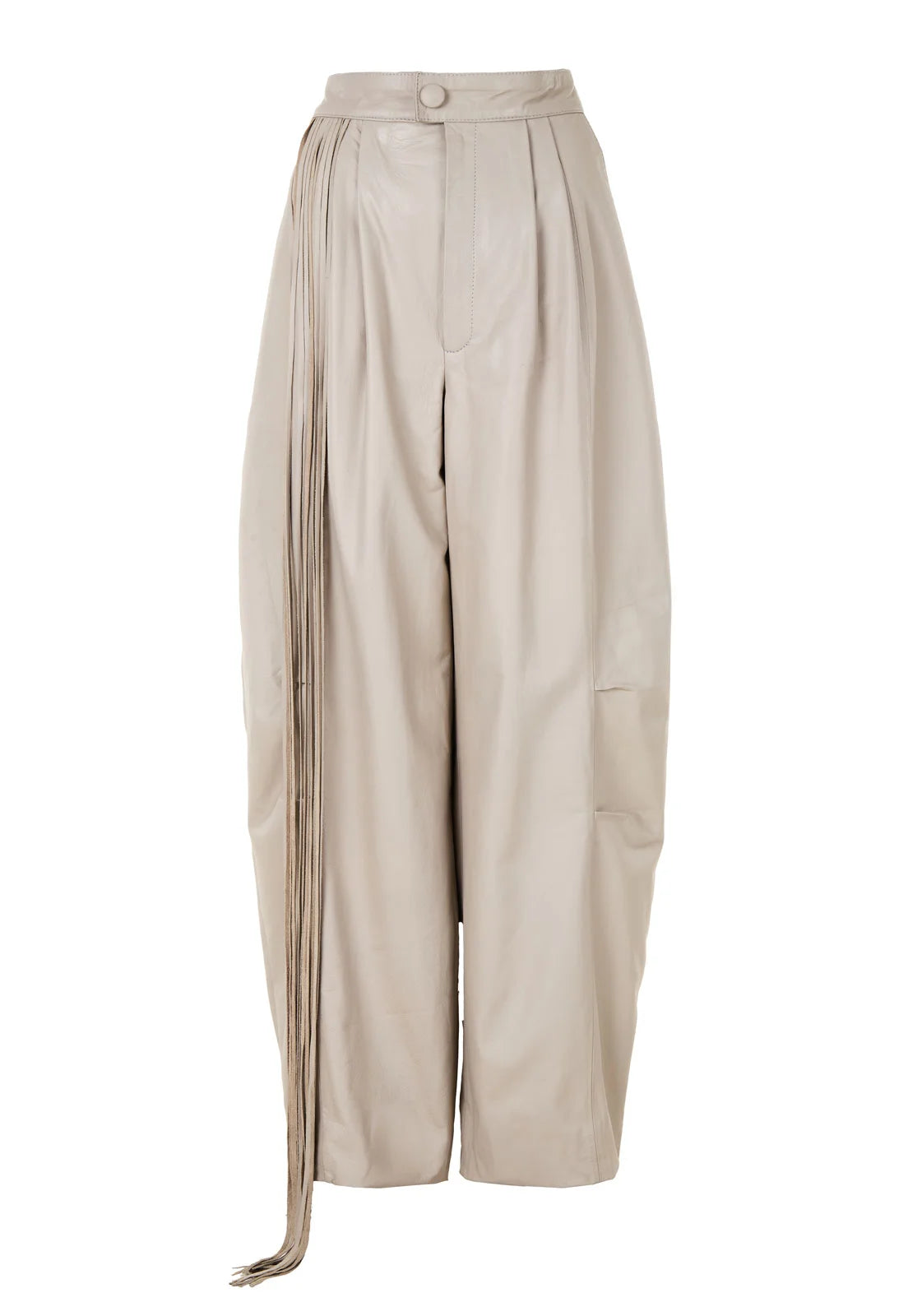 PANTALON CUERO ANCHO FLECOS
