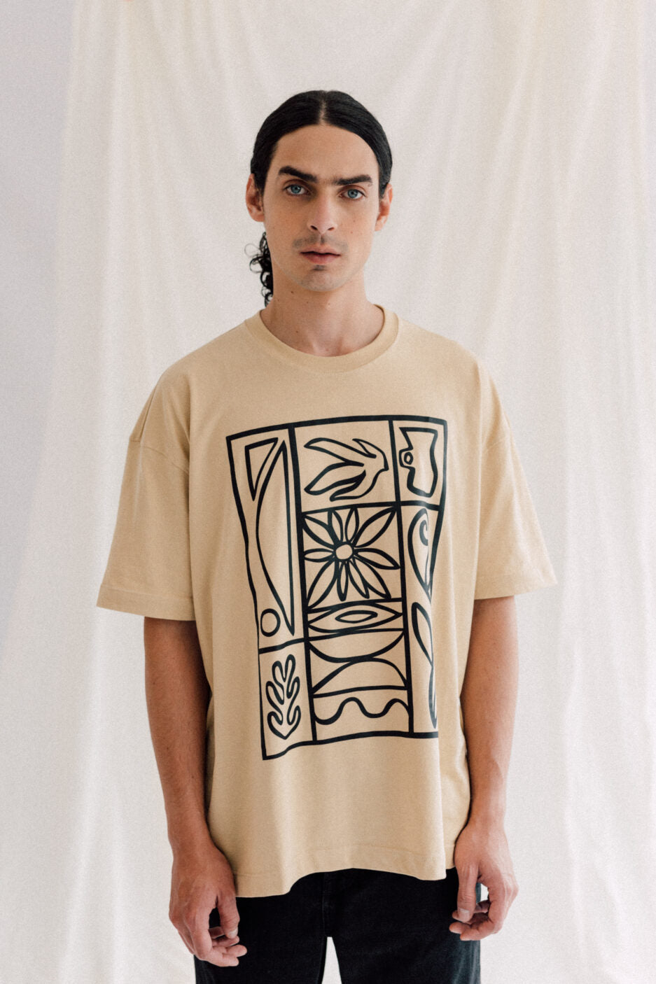 CAMISETA OVERSIZE JARDINES