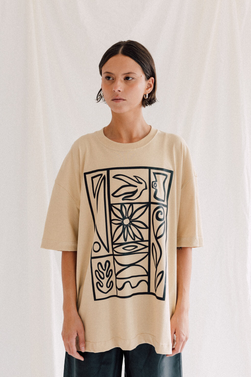 CAMISETA OVERSIZE JARDINES