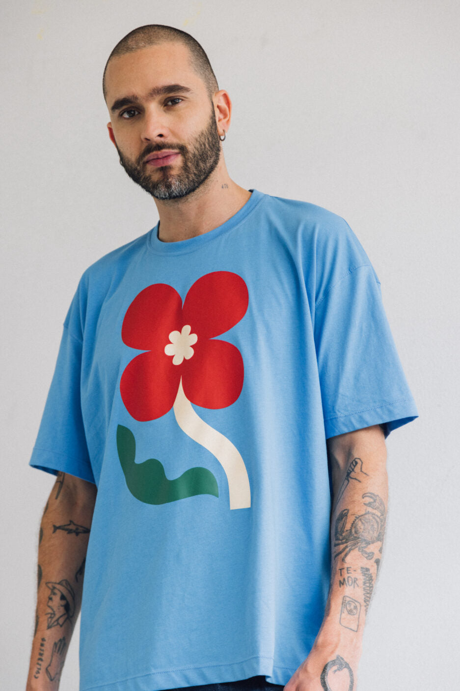 CAMISETA OVERSIZE HIBISCUS