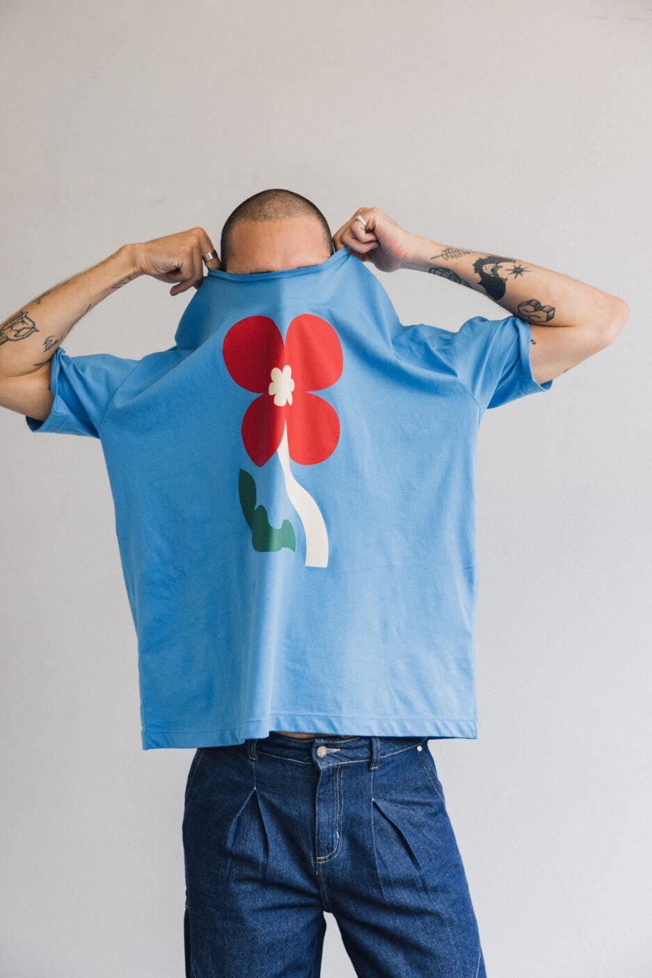 CAMISETA OVERSIZE HIBISCUS