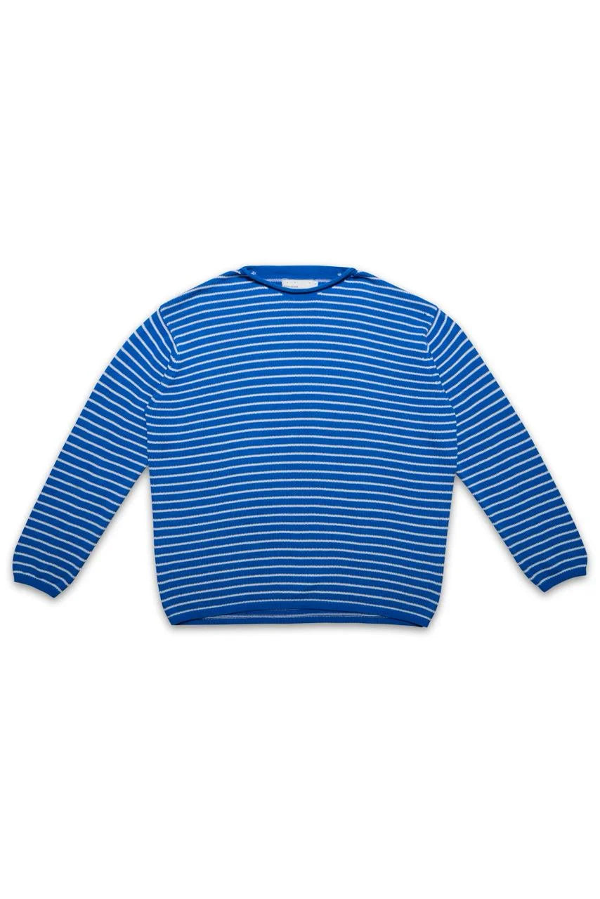 BLUE STRIPED SWEATER