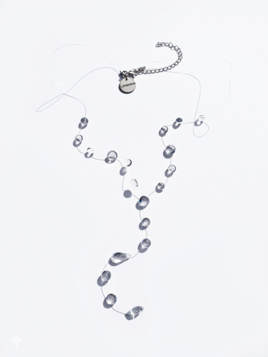 LONG TEARDROP NECKLACE PLUS TEARDROPS