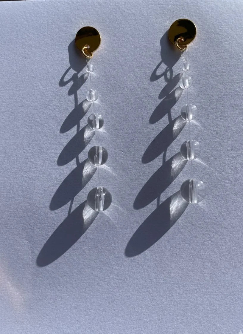 Aretes con perlas de resina que simulan lágrimas.
PAISAJE LATINO