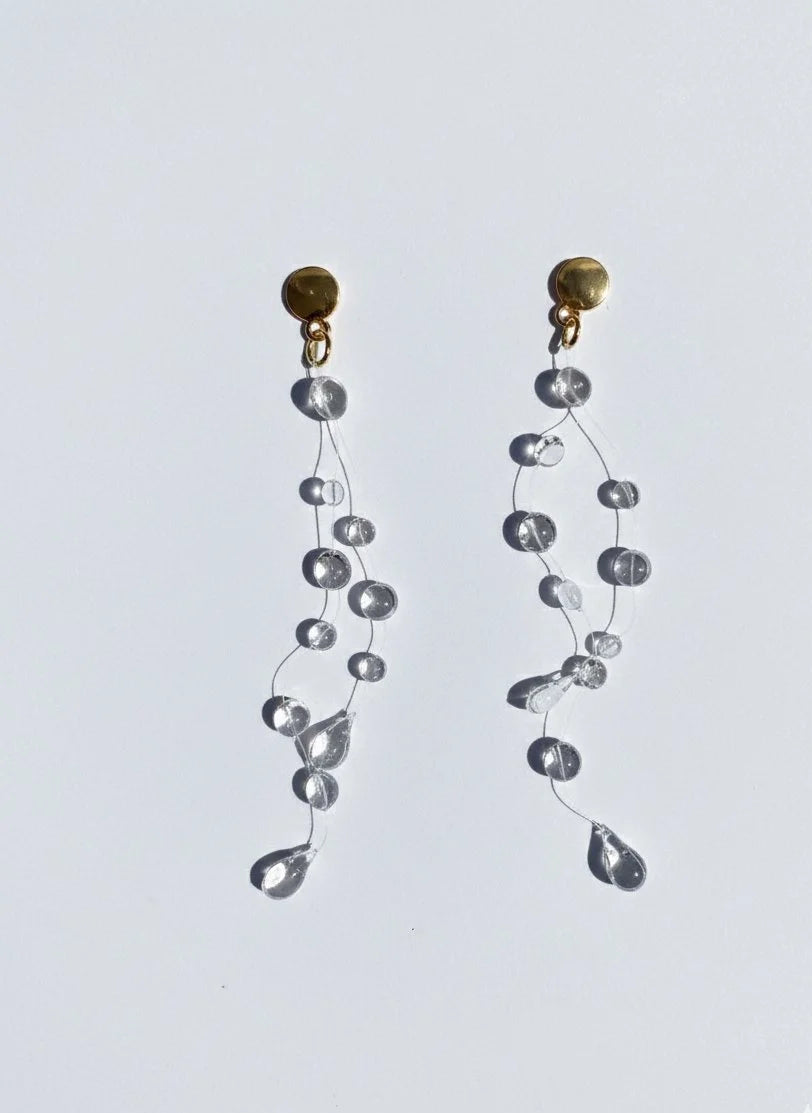 Aretes con perlitas de resina que simulan lágrimas-
PAISAJE LATINO