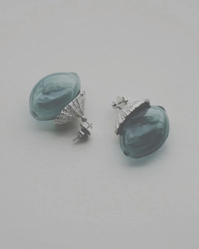 NAVY BLUE EARRINGS