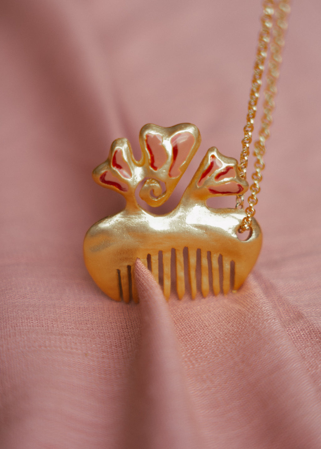 CADENA PEINETA TERRACOTA