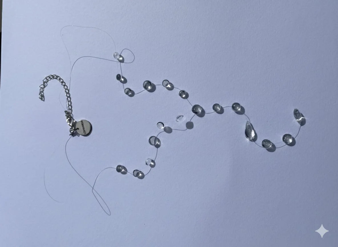 Collar con perlitas de resina que simulan ser lágrimas.
PAISAJE LATINO