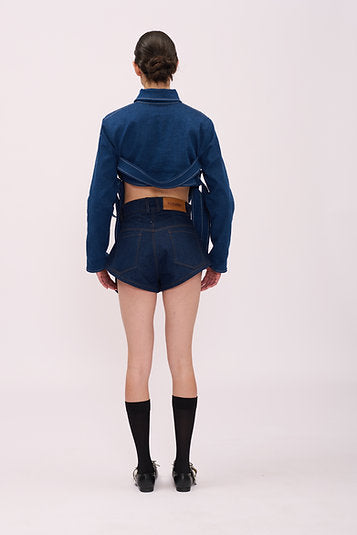 DENIM CROP JACKET