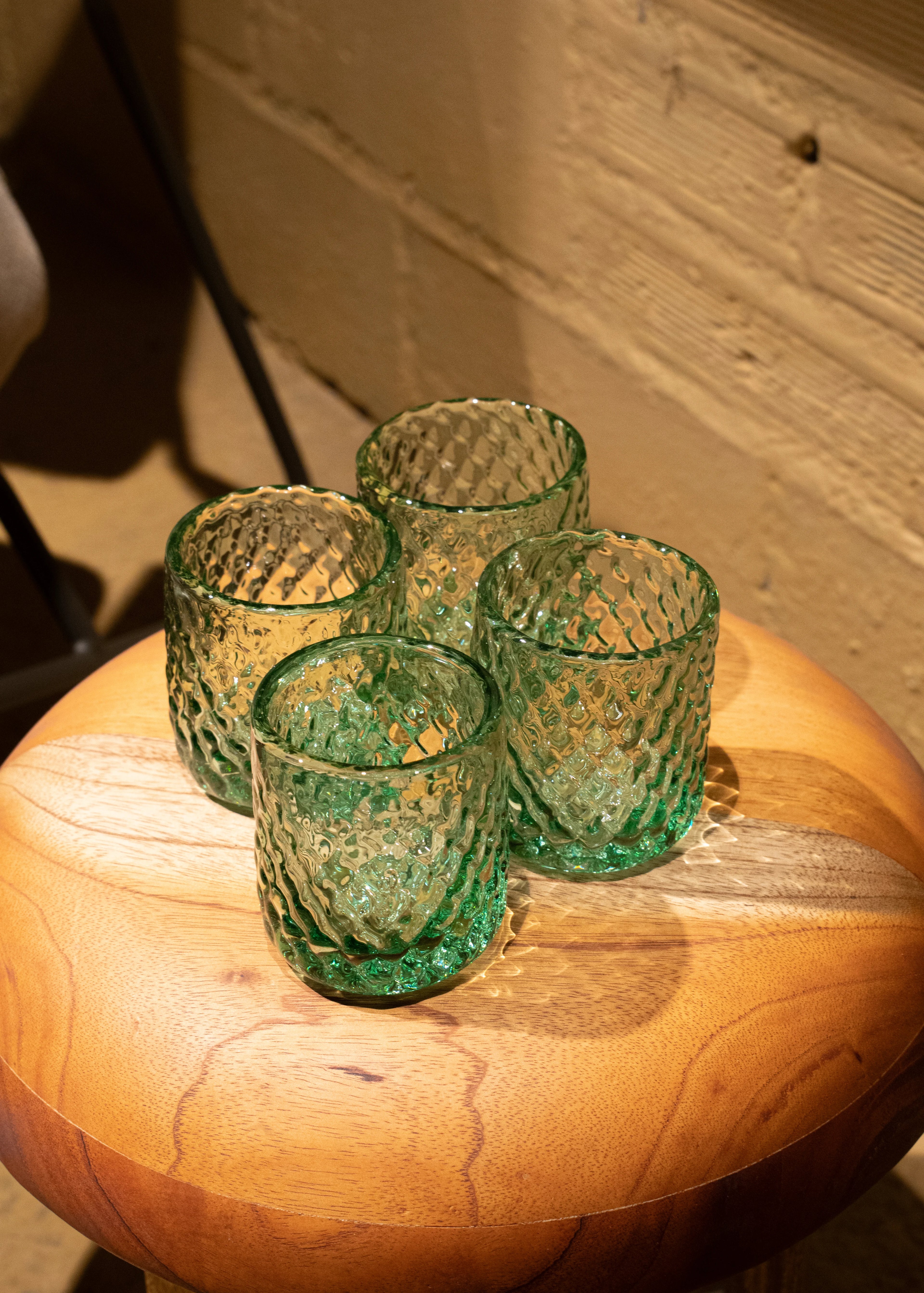 vaso hecho a mano 100% con vidrio reciclable.
PAISAJE LATINO